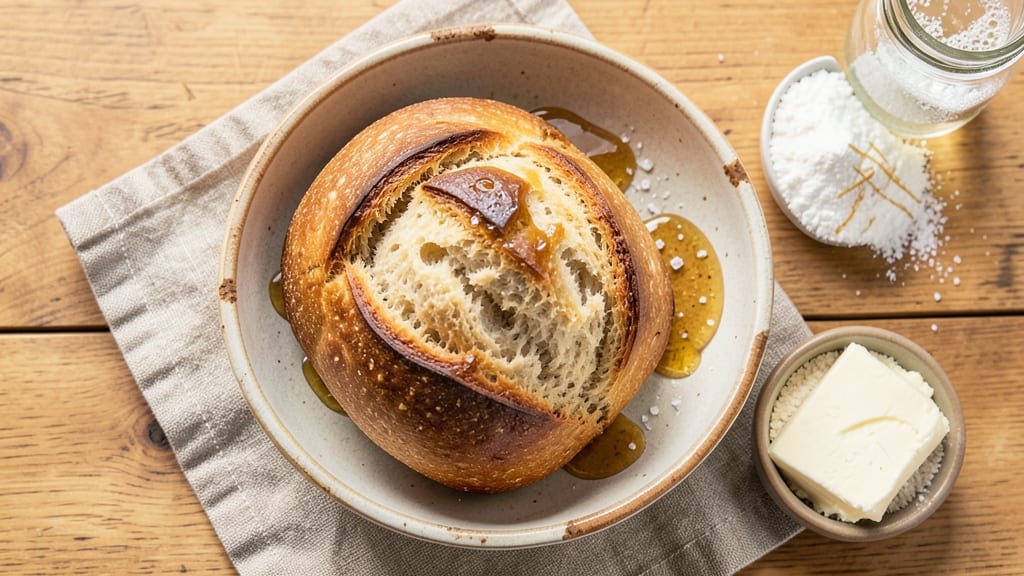 60 Minute Bread Recipe: Dutch Oven Crust With Tangy, Fluffy Crumb