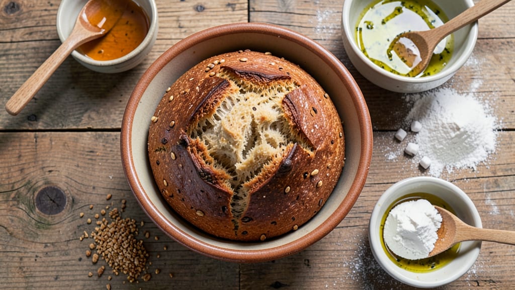 1 Loaf Whole Wheat Bread Recipe: Nutty, Hearty Crust With No Yeast Needed