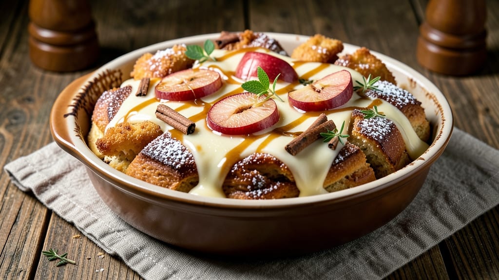 Apple Fritters Bread Pudding Recipe: Warm Spice-Infused Bites With Crispy Edges