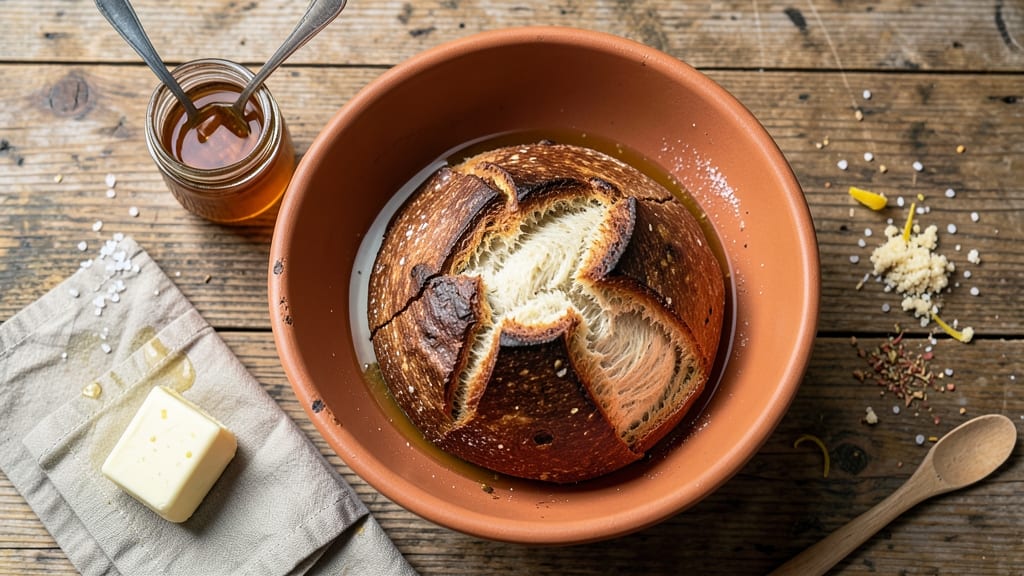 Artisan Country French Bread Recipe: Dutch Oven Crust With Rustic Open Crumb