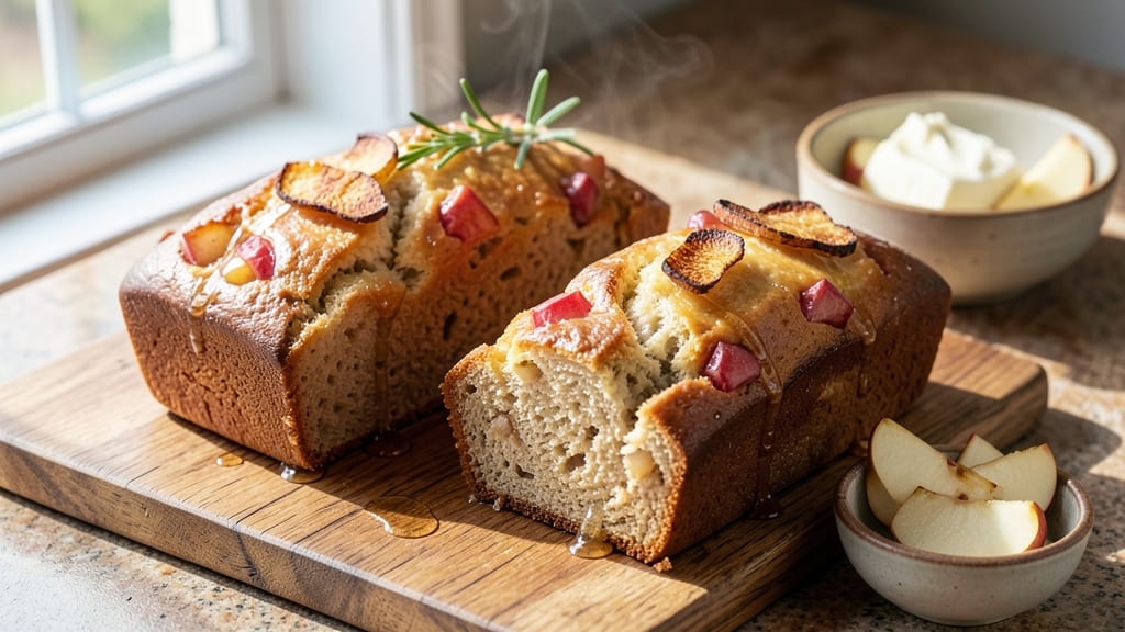 Apple Bread Recipe for 2 Loaves: Apple-Cinnamon Streusel That Dissolves in Warm Milk