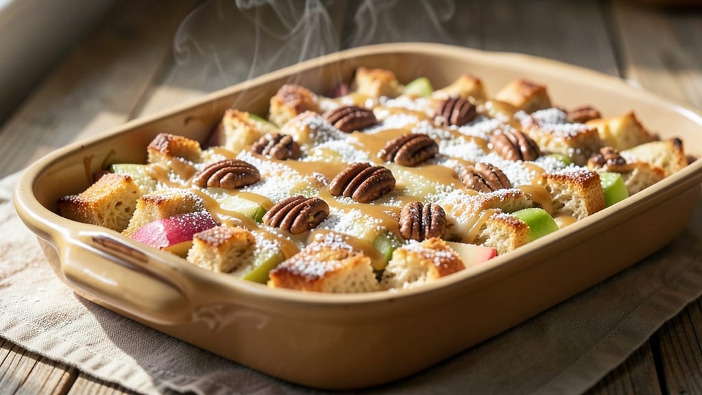 Apple Pecan Bread Pudding Recipe: Warm Spice and Nutty Crunch in One Bake