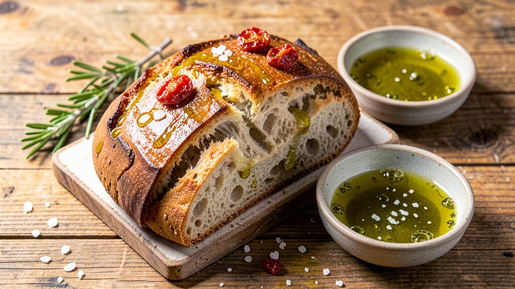 Artisan Olive Oil Bread Recipe: Golden Crust With Fragrant, No-Knead Simplicity