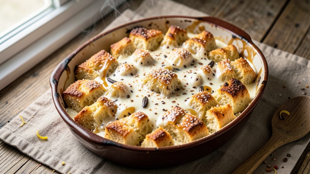 Artisan Bread Pudding Recipe: Vanilla-Infused Custard With Crispy Top