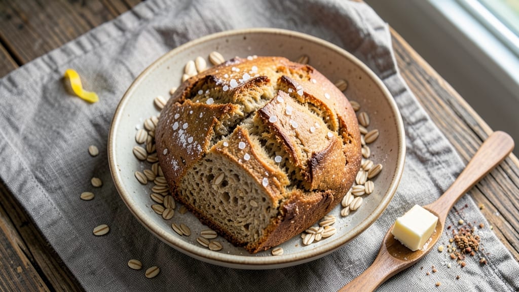 Artisan Oat Bread Recipe: Dutch Oven Crust With Nutty Open Crumb