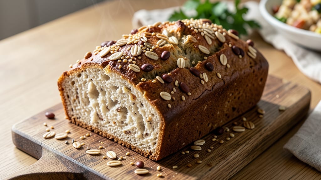 9 Grain Honey Oat Bread Recipe: Crunchy Top, Soft Center, No Yeast Needed