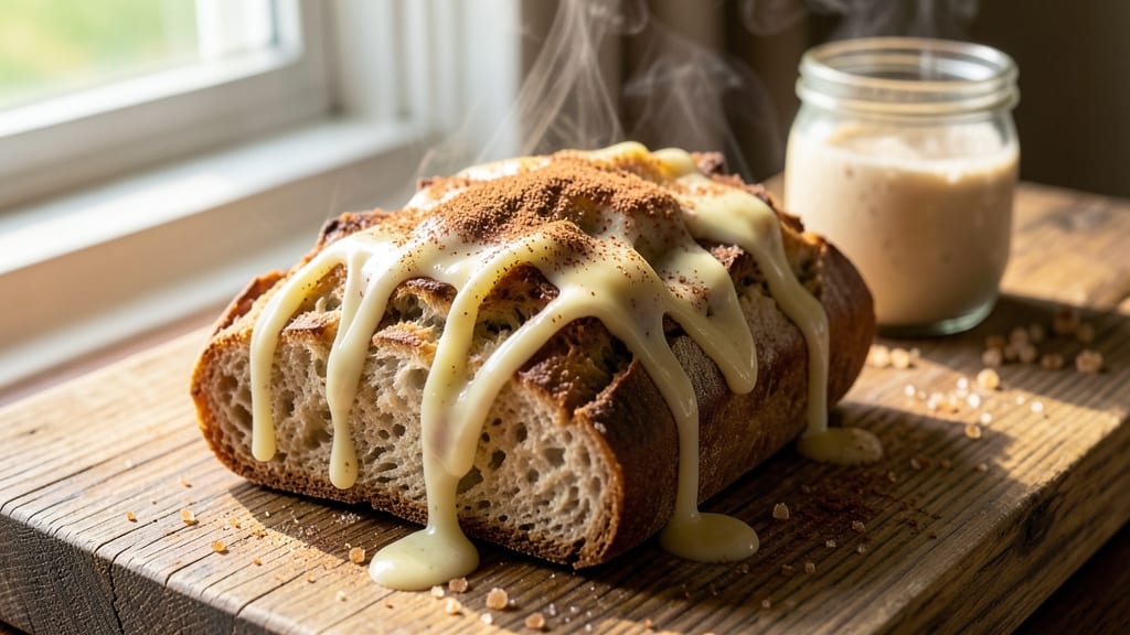 Amish Friendship Sourdough Bread Recipe: Warm Spice Streusel Swirls in One Bake