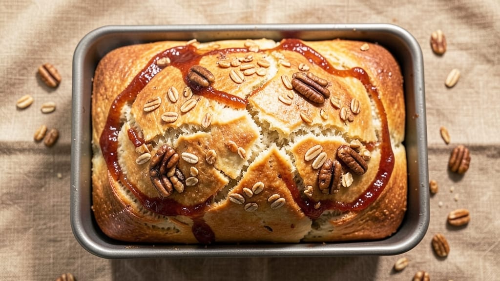 Apple Jam Bread Machine Recipe: Spiced Streusel Swirls With Buttery Crust