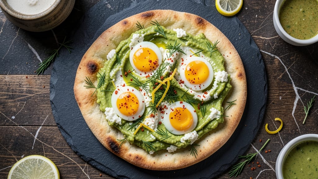 Avocado, Cottage Cheese, and Egg Flatbread Recipe: Savory Swirls With Creamy Crunch