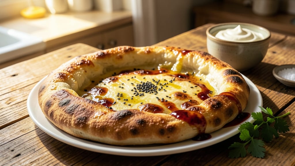 Authentic Turkish Pide Bread Recipe: Flaky Layers Stuffed With Cheese and Spiced Filling