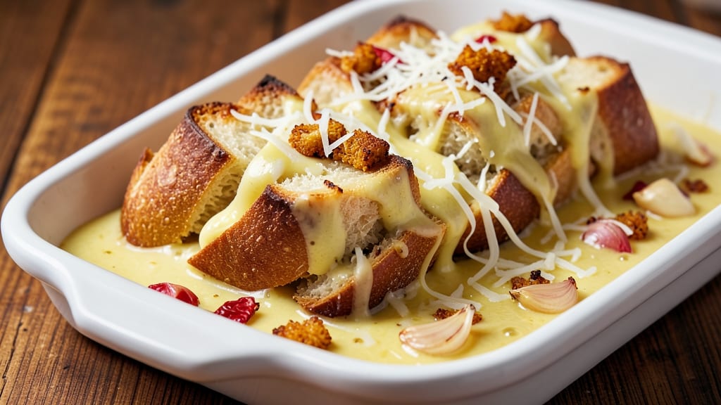 Alfredo Garlic Bread Recipe: Buttery Garlic-Infused Layers That Shatter
