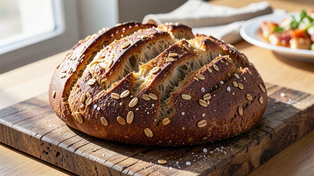 Amazing Grains and Salty Bread Recipe: Crusty Crunch with Nutty Depth in One Bake