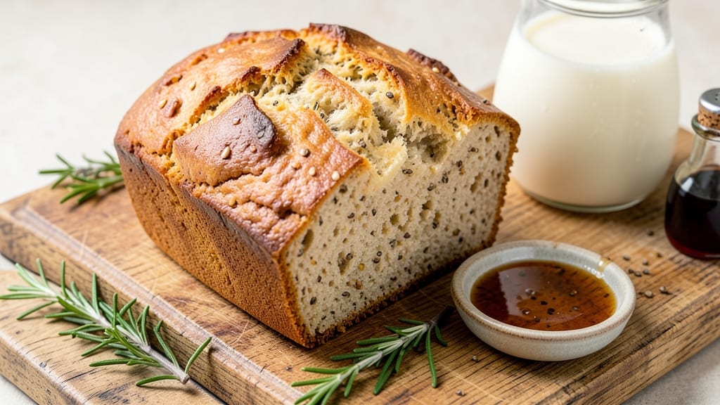 Almond Bread Recipe Vegan: Nutty Moistness With Crusty Top in One Bake