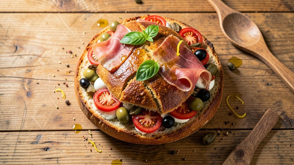 Antipasto Bread Loaf Recipe: Savory Cheese and Herb Swirls in One Bake