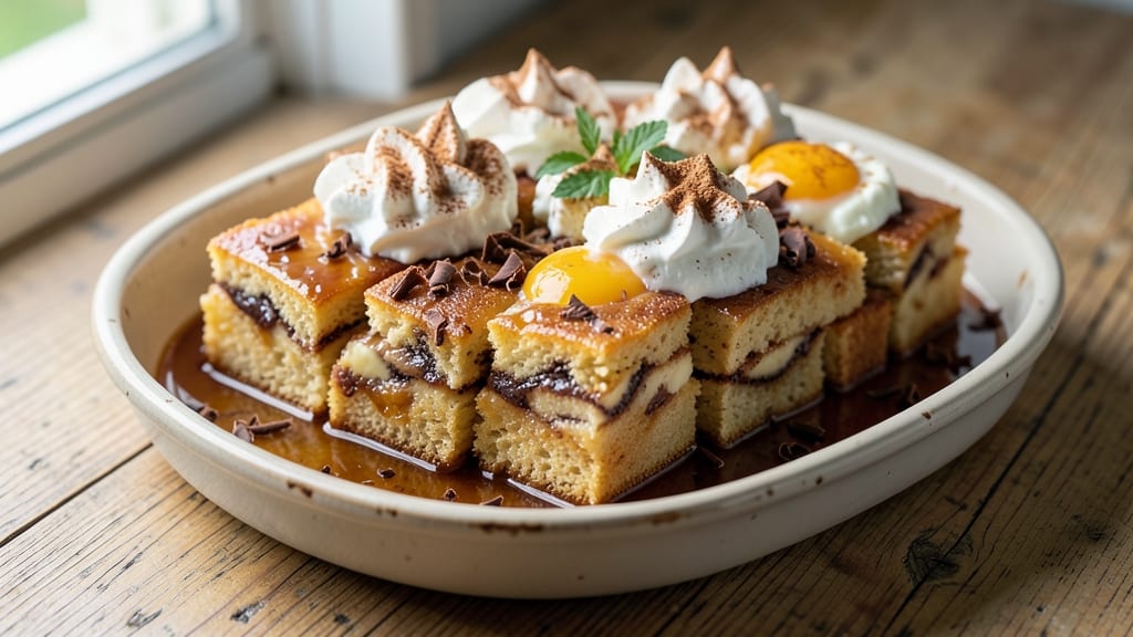 Babka Bread Pudding Recipe: Vanilla-Infused Swirls in Caramelized Custard