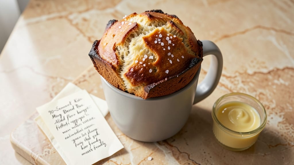 90-Second Keto Mug Bread Recipe: Fluffy Cloud in Microwave Magic